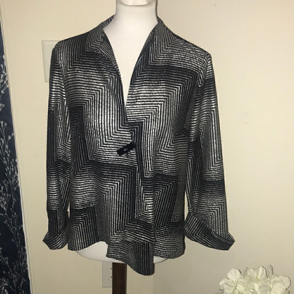 Joseph Ribkoff Jacket Asymmetrical One-Button - Picture 1 of 7